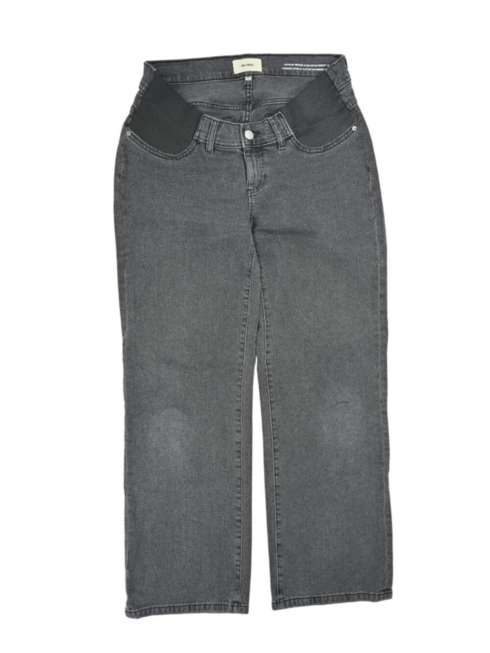 DL1961 Karmine Refined Wide Maternity High Rise 28" Jeans in Nightshade